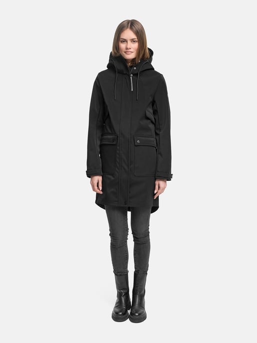 Navahoo Damen Softshell Übergangsjacke Morgennebel mit Kapuze - Image 5