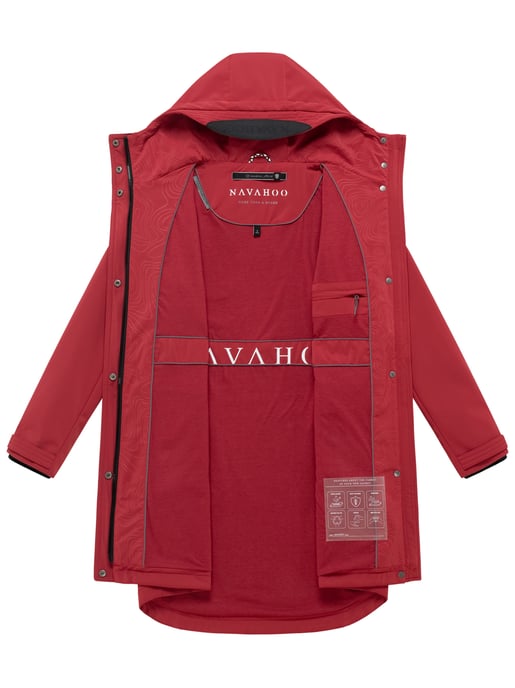 Navahoo Damen Softshell Übergangsjacke Morgennebel mit Kapuze - Image 4