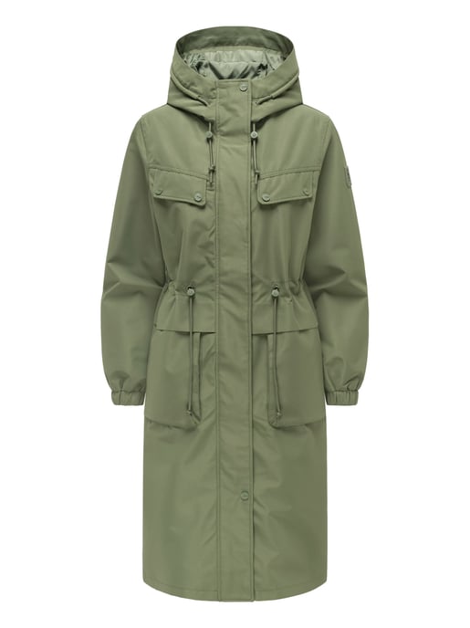 Navahoo Damen Parka Übergangsjacke Kirschwind mit Kapuze - Image 2