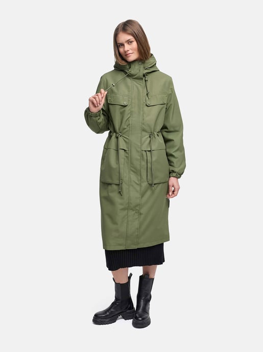 Navahoo Damen Parka Übergangsjacke Kirschwind mit Kapuze - Image 6
