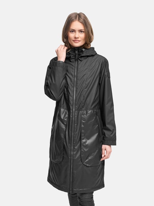 Navahoo Damen Parka Übergangsjacke Edelumhang mit Kapuze - Image 6