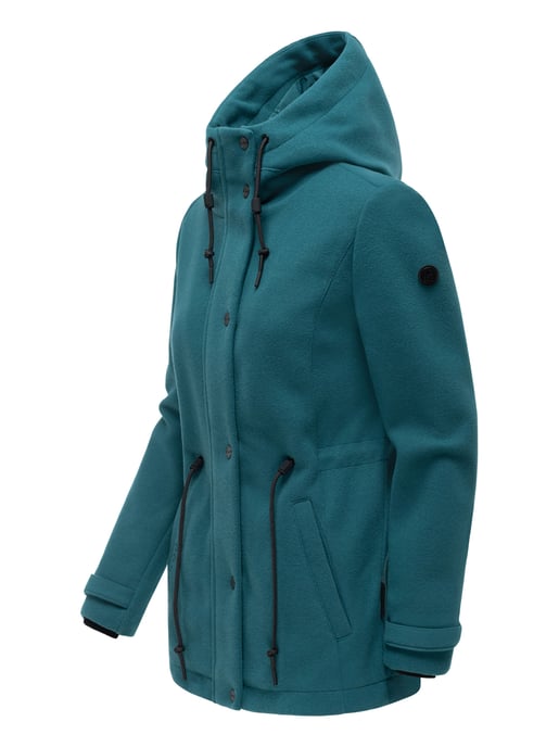 Navahoo Damen Übergangsjacke Lächelstern mit Kapuze in Wolle-Optik - Image 2