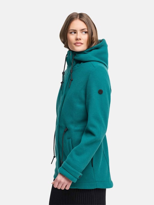 Navahoo Damen Übergangsjacke Lächelstern mit Kapuze in Wolle-Optik - Image 6