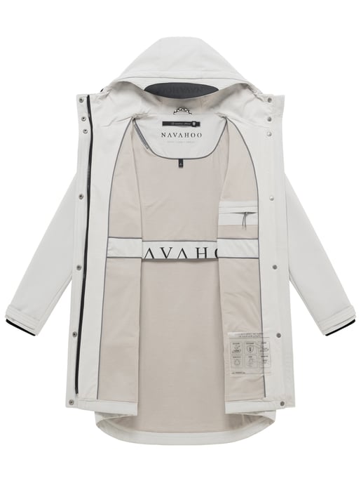 Navahoo Damen Softshell Übergangsjacke Morgennebel mit Kapuze - Image 4