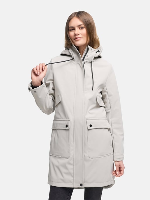 Navahoo Damen Softshell Übergangsjacke Morgennebel mit Kapuze - Image 5