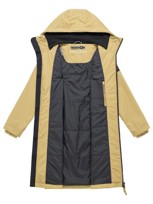 Navahoo Damen Parka Übergangsjacke Edelumhang mit Kapuze - Image 5