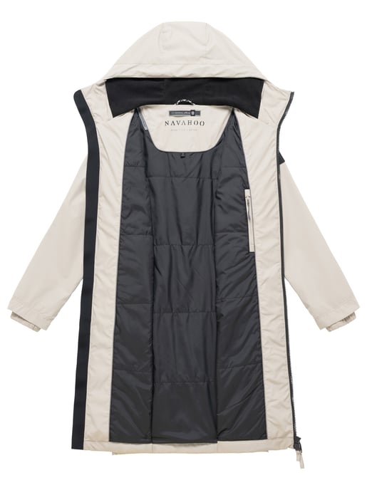 Navahoo Damen Parka Übergangsjacke Edelumhang mit Kapuze - Image 5