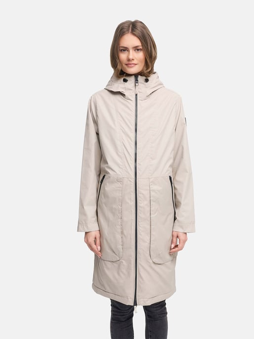 Navahoo Damen Parka Übergangsjacke Edelumhang mit Kapuze - Image 6