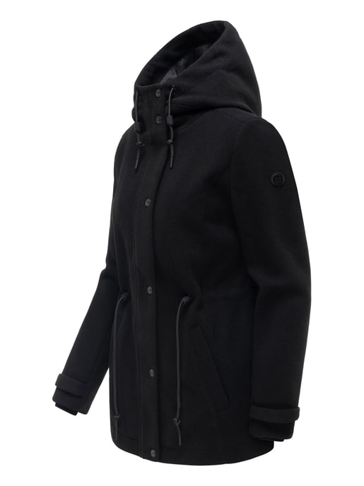Navahoo Damen Übergangsjacke Lächelstern mit Kapuze in Wolle-Optik - Image 2