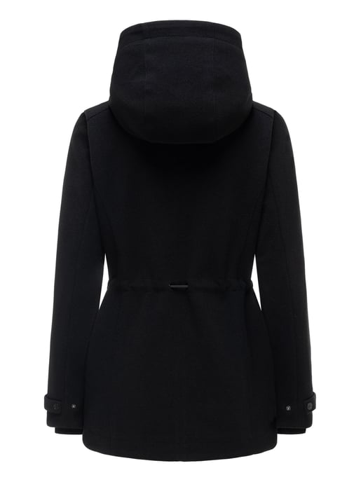 Navahoo Damen Übergangsjacke Lächelstern mit Kapuze in Wolle-Optik - Image 3