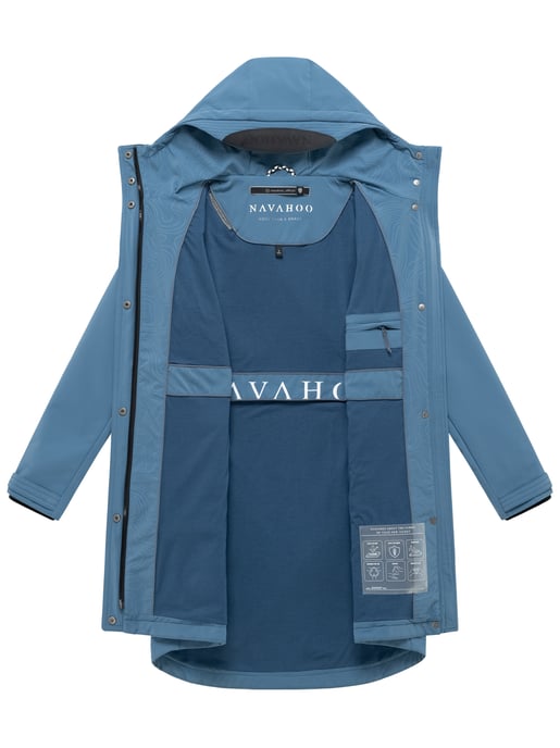 Navahoo Damen Softshell Übergangsjacke Morgennebel mit Kapuze - Image 4
