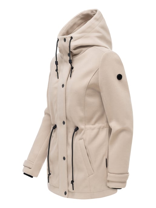 Navahoo Damen Übergangsjacke Lächelstern mit Kapuze in Wolle-Optik - Image 2