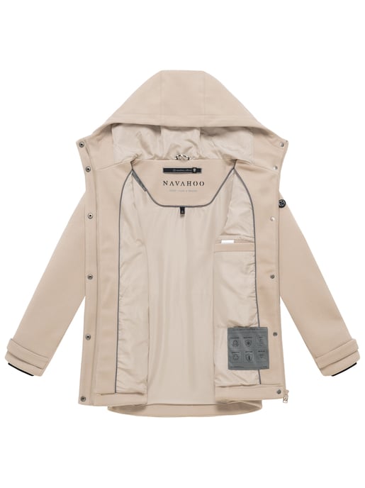 Navahoo Damen Übergangsjacke Lächelstern mit Kapuze in Wolle-Optik - Image 4