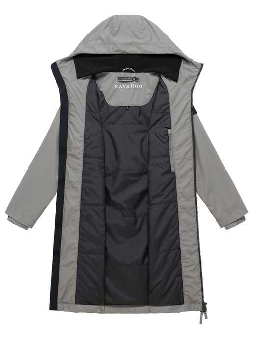 Navahoo Damen Parka Übergangsjacke Edelumhang mit Kapuze - Image 5