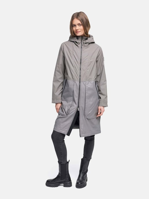 Navahoo Damen Parka Übergangsjacke Edelumhang mit Kapuze - Image 6