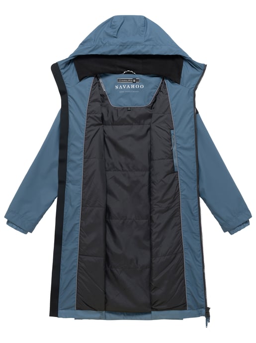 Navahoo Damen Parka Übergangsjacke Edelumhang mit Kapuze - Image 5