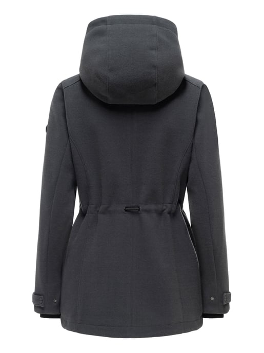 Navahoo Damen Übergangsjacke Lächelstern mit Kapuze in Wolle-Optik - Image 3