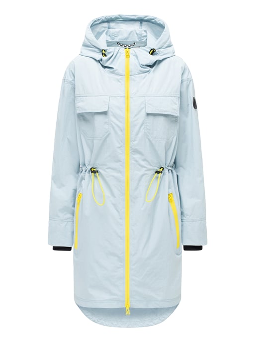 Marikoo Damen Mantel Übergangsjacke Trüffelbonbon mit Kapuze - Image 1