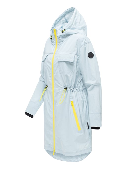 Marikoo Damen Mantel Übergangsjacke Trüffelbonbon mit Kapuze - Image 2