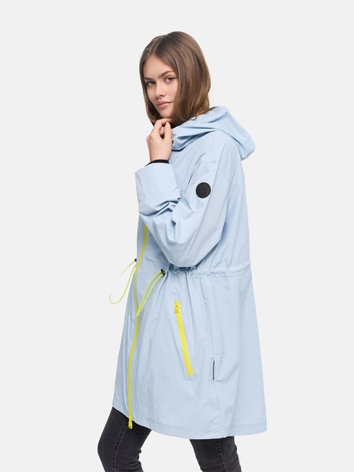 Marikoo Damen Mantel Übergangsjacke Trüffelbonbon mit Kapuze - Image 6