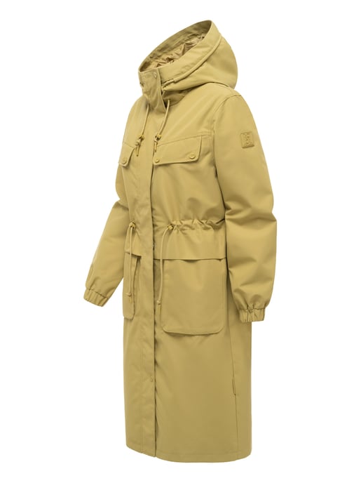 Navahoo Damen Parka Übergangsjacke Kirschwind mit Kapuze - Image 3