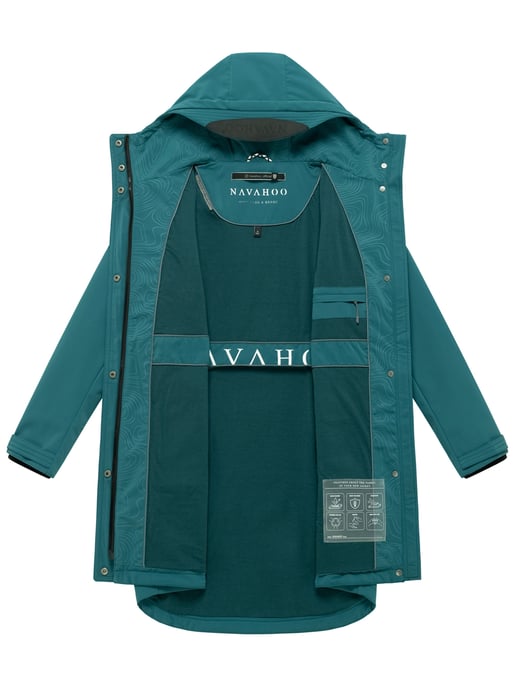 Navahoo Damen Softshell Übergangsjacke Morgennebel mit Kapuze - Image 4