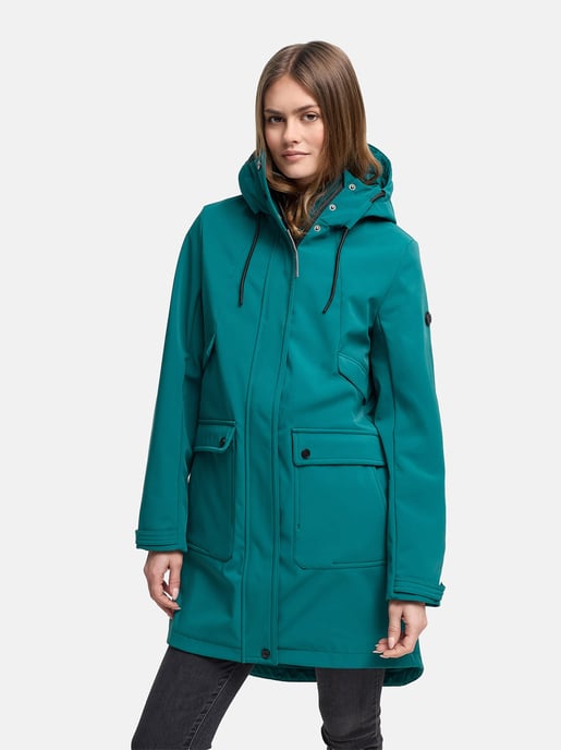 Navahoo Damen Softshell Übergangsjacke Morgennebel mit Kapuze - Image 5
