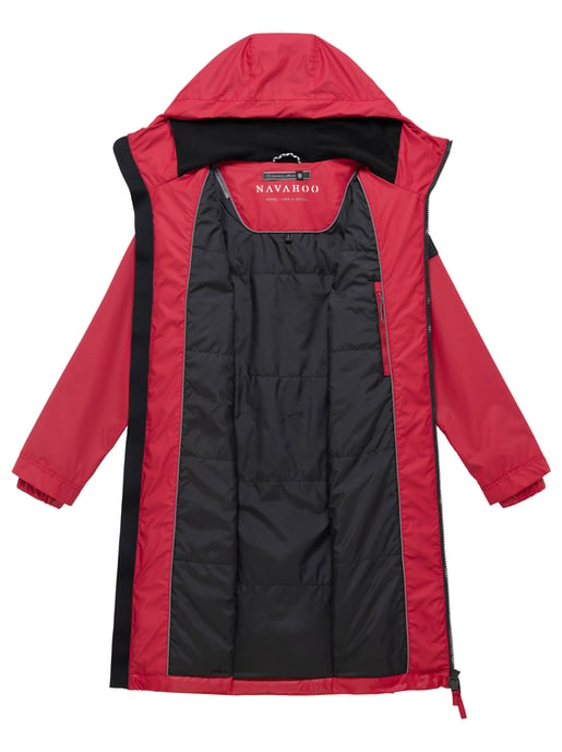 Navahoo Damen Parka Übergangsjacke Edelumhang mit Kapuze - Image 5
