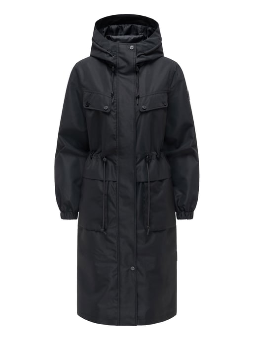Navahoo Damen Parka Übergangsjacke Kirschwind mit Kapuze - Image 2