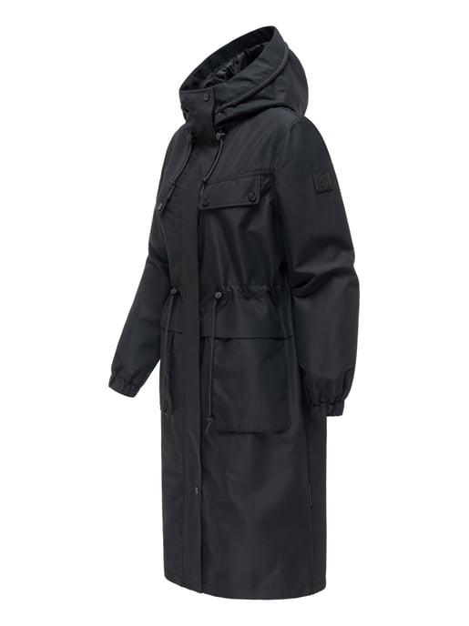 Navahoo Damen Parka Übergangsjacke Kirschwind mit Kapuze - Image 3