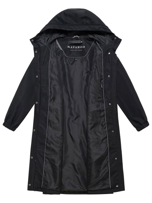 Navahoo Damen Parka Übergangsjacke Kirschwind mit Kapuze - Image 5