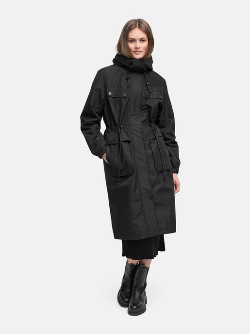 Navahoo Damen Parka Übergangsjacke Kirschwind mit Kapuze - Image 6