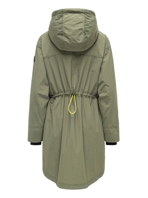 Marikoo Damen Mantel Übergangsjacke Trüffelbonbon mit Kapuze - Image 3