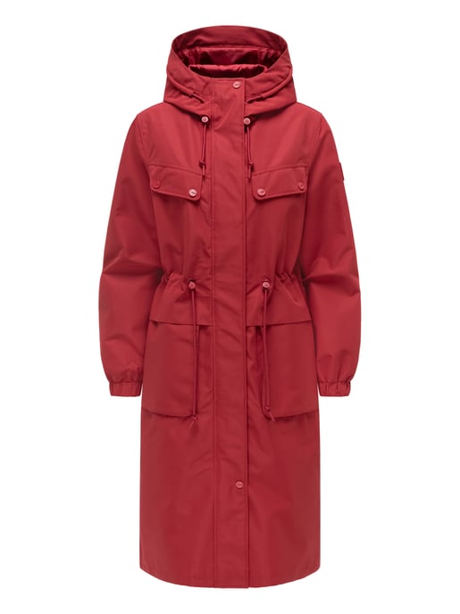 Navahoo Damen Parka Übergangsjacke Kirschwind mit Kapuze - Image 2