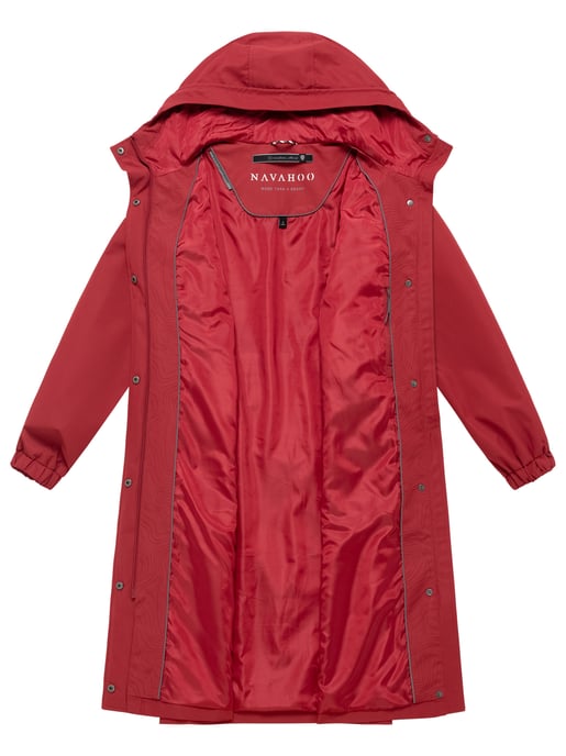 Navahoo Damen Parka Übergangsjacke Kirschwind mit Kapuze - Image 5