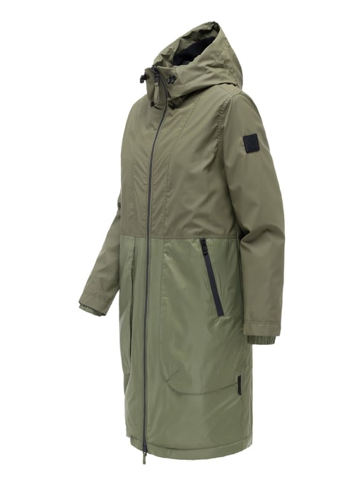 Navahoo Damen Parka Übergangsjacke Edelumhang mit Kapuze - Image 2