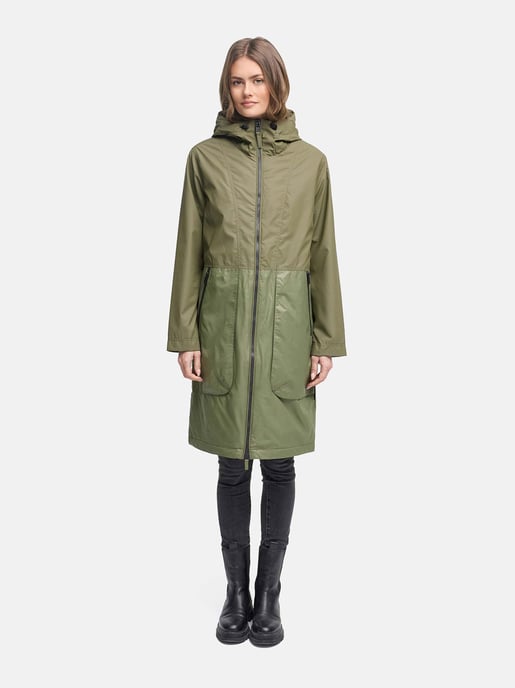 Navahoo Damen Parka Übergangsjacke Edelumhang mit Kapuze - Image 6