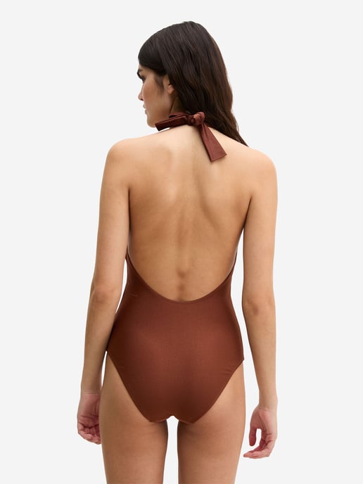 Marc O'Polo Damen Badeanzug Breezy LeafSchwimmanzug, Einteiler, Bademode - Image 3
