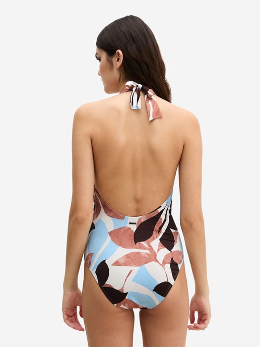 Marc O'Polo Damen Badeanzug Breezy LeafSchwimmanzug, Einteiler, Bademode - Image 3