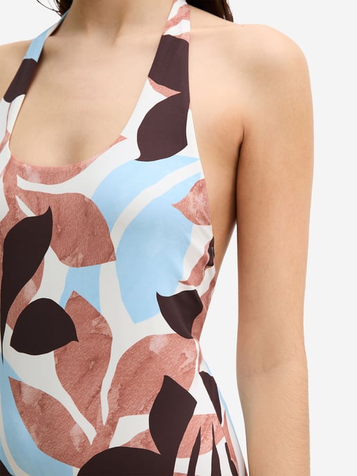 Marc O'Polo Damen Badeanzug Breezy LeafSchwimmanzug, Einteiler, Bademode - Image 4