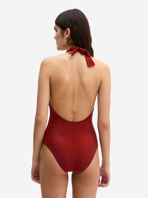 Marc O'Polo Damen Badeanzug ShinySchwimmanzug, Einteiler, Bademode - Image 3