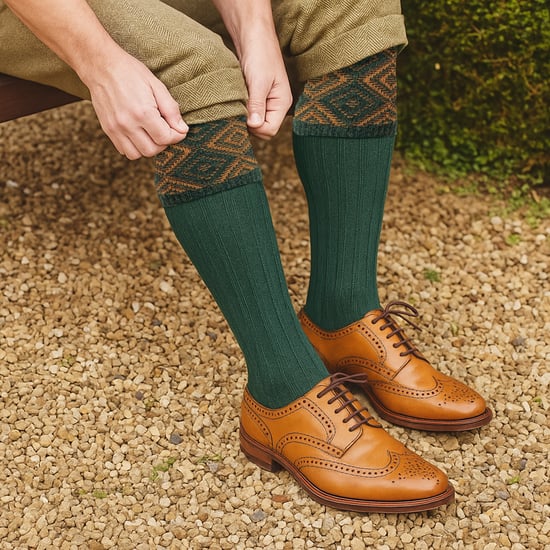 Herren Lange Schießwollsocken Warm Land für Wandern & Jagen - Image 4