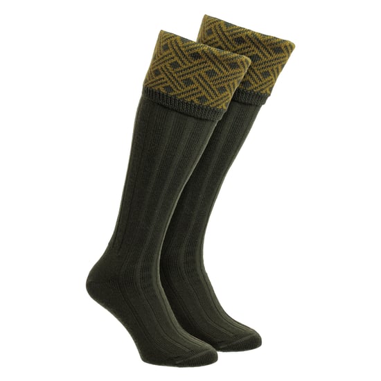 Herren Schieß Merinowollsocken Wärmendes Country-Jacquard-Muster - Image 1