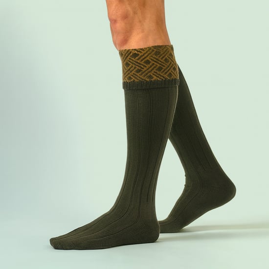 Herren Schieß Merinowollsocken Wärmendes Country-Jacquard-Muster - Image 3