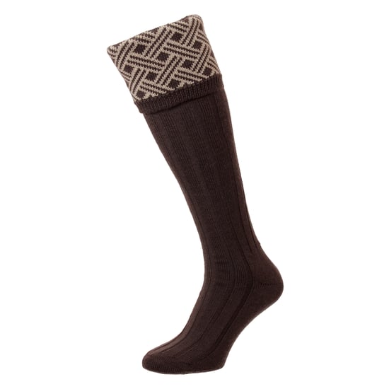 Herren Schieß Merinowollsocken Warme Land Jacquard Muster - Image 2
