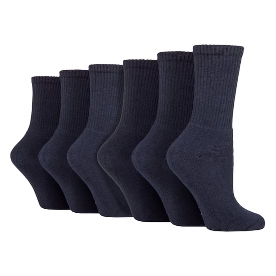 6er-Pack Damen Unifarbene Sportsocken - Weiche Baumwoll-Sportsocken für den Alltag - Image 1
