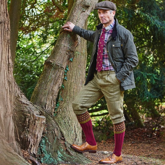 Herren Schieß Merinowollsocken Warme Country Diamantmuster - Image 4