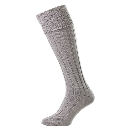 Herren Premium Wollkilt-Socken Knielang mit Rautenmuster umschlagbar - Image 2