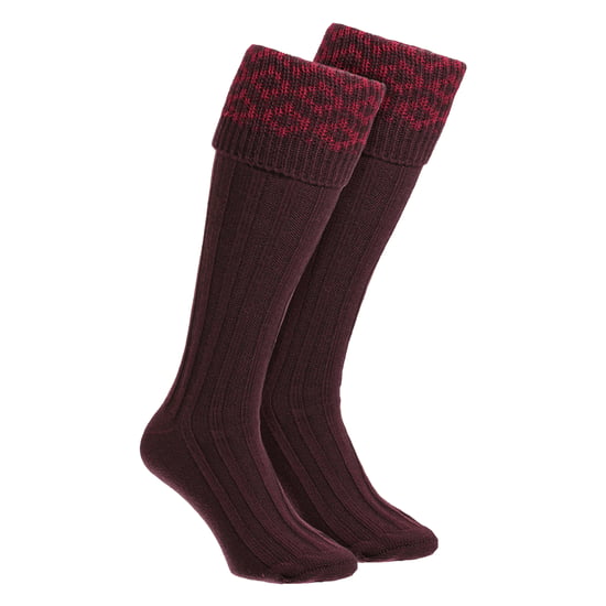 Herren Merinowolle Schießsocken mit Landmuster für Outdoor-Bekleidung - Image 1