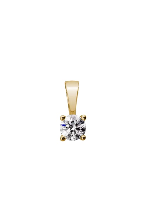 Lyomi Anhänger 585/- Gelbgold 1 synth. Diam. 0,25 ct. - Image 1